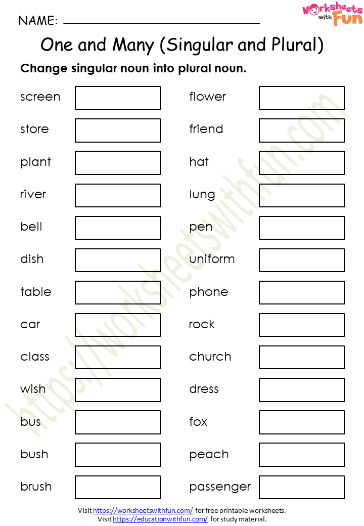 english-class-1-one-and-many-singular-and-plural-worksheet-1